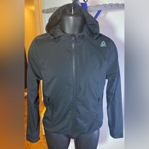 Reebok Windbreaker Trainer Jacket Black Size XS